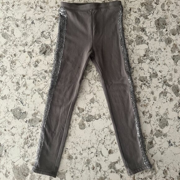 Joyfolie grey sequin leggings sz 5 - Picture 1 of 5